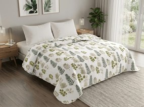Cuvertura de pat SCANDI NATURE, verde Dimensiune: 220 x 240 cm