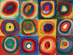 Reproducere Concentric rings, Wassily Kandinsky