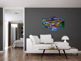 Tablou panorama orașului nocturn (90x60 cm)