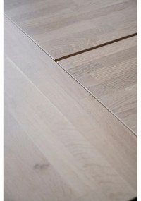Masă de dining extensibilă cu blat din lemn de stejar 220x100 cm Carradale - Rowico