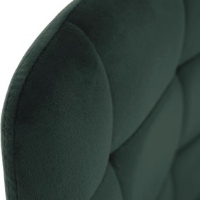 Scaun de bar, material textil Velvet verde inchis, CHIRO NEW