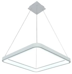 Brilagi - lustra suspendată pe cablu FALCON SLIM LED dimabil/50W/230V 50x50 cm alb + telecomandă