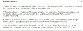 Aplica de perete cu lumina ambientala, design minimalist Notta alb