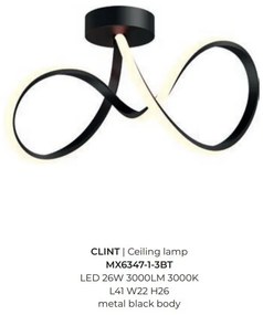 Lustra aplicata LED design modern CLINT