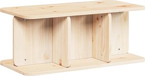 vidaXL Masă de cafea natural 80 x 39,5 x 33,5 cm Lemn masiv de pin