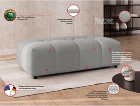 Taburet gri deschis Albane – Ropez