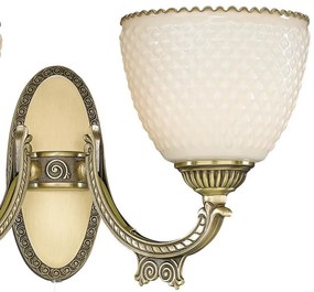Aplica clasica din alama cu 2 brate design italian 7055