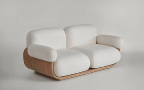 Canapea lemn masiv Cannoli, 218 × 96 × 72 cm