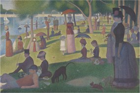 Tablou - Georges Seurat, A Sunday on La Grande Jatte, reproducere (90x60 cm)
