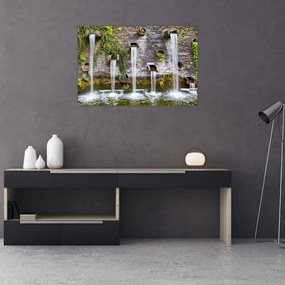 Tablou - Zid de piatră, Hamburg, Germania (90x60 cm)