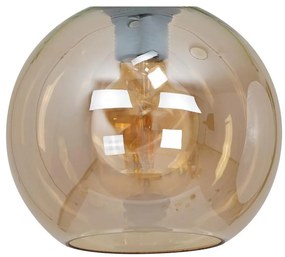 SOFIA - Sticlă de schimb universală E27, Ø 20 cm, bej fumuriu