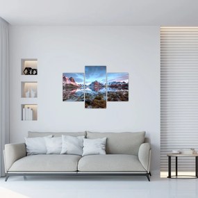 Tablou - Răsărit de soare deasupra Reine (90x60 cm)