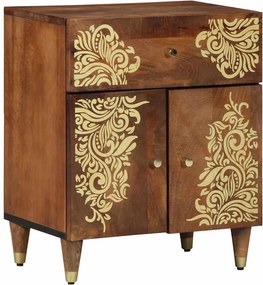 vidaXL Noptieră cu ușă Maro miere 50 x 33 x 60 cm Lemn de mango solid