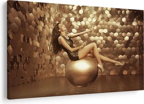 Tablou - Femeia în încăperea de aur (90x60 cm)