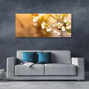 Tablou pe panza canvas Flori Floral alb