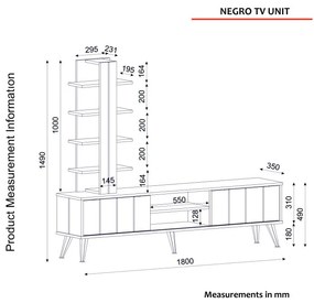 Comoda TV Negro