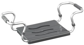 WENKO 73392500 - Scaun de siguranță pentru baie, 26x18 cm, argintiu/antracit