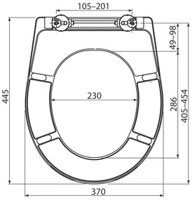 Capac WC universal, Alcadrain, cu soft close, alb