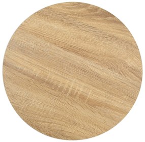 286415 vidaXL Masă de bistro, maro deschis, 40 cm, MDF