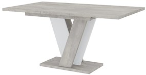 Masă de sufragerie Venag (gri deschis + Alb) (pentru 4 până la 6 persoane). 1055270