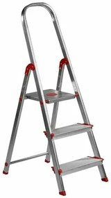 Scară din aluminiu pentru uz profesional Rolser Norma 220, 3 trepte