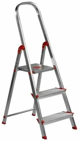 Scară din aluminiu pentru uz profesional Rolser Norma 220, 3 trepte