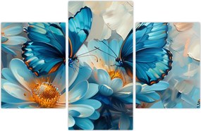 Tablou - Fluturi albaștri (90x60 cm)