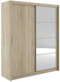 Dulap MARIO 180, stejar sonoma, PAL, cu 2 usi, 180x61x216 cm