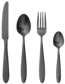 Set 4 tacâmuri Bloomingville Cutlery Eleganza, negru