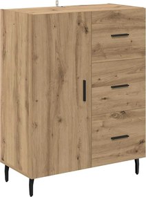 vidaXL Bufet cu sertar Stejar Artizanal 69,5 x 34 x 90 cm