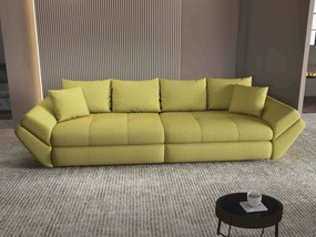 Canapea extensibilă dumonde cu ladă de depozitare si sezut confortabil din spuma high-density, Loana Enjoy Verde 300x100 cm