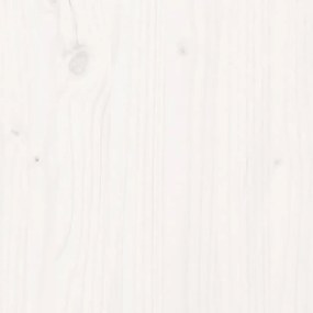 Jardiniere, 2 buc., alb, 40x40x81 cm, lemn masiv de pin