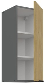 Dulap superior de bucătărie Carminia 30 G-72 1F (stejar cremona + antracit). 1127949