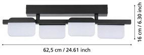 Eglo 98874 - Lustră LED aplicată reglabilă ERVIDEL 4xLED/4,5W/230V