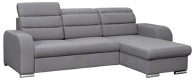 Canapea universală, material textil, gri, LESAT ROH UNI