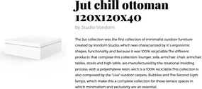 Taburete de exterior / interior design modern premium JUT Chill OTTOMAN 120cm