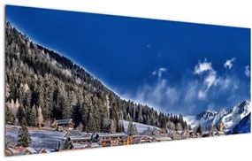 Tablou - Orășel de munte (120x50 cm)