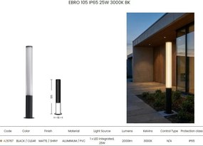 Stalp LED iluminat exterior IP65 EBRO H-105cm