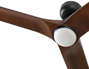 FARO 33806WT-1TW - LED ventilator HEYWOOD S 10W/230V lemn/negru pr. 90 cm WT+DO