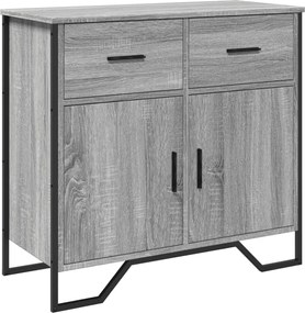 vidaXL Dulap, gri sonoma, 79,5x35,5x74,5 cm, lemn prelucrat