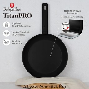 Set oale si tigai cu capace 15 Matte Black Piese Berlinger Haus BH 8198, negre, antiaderente, compatibile inductie