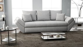 Canapea extensibilă dumonde cu ladă de depozitare si sezut confortabil din spuma high-density, Loana Euphoria Dove 250x100 cm