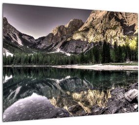 Tablou cu lac montan (70x50 cm), în 40 de alte dimensiuni noi