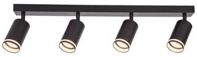 Spot PIPE 4xGU10/10W/230V negru
