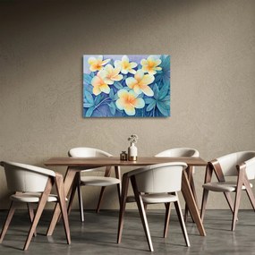 Tablou pe sticlă - Tufe tropicale (70x50 cm)
