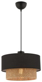 Pendul pe cablu ECHO, 1xE27, 60W, 230V, negru/maro