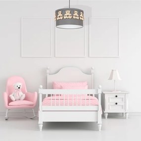 Lustră copii pe cablu BEAR 1xE27/60W/230V