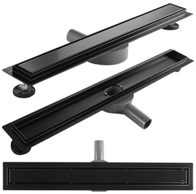 Rigola dus Neox Pro Linear Drain Negru 80cm, Rea