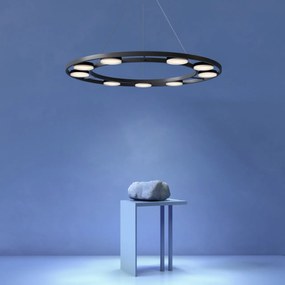 Lustra suspendata LED design tehnic Fad negru MYMOD070PL-L63B3K