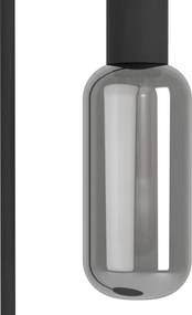 Eglo 901008 - Lampadar MAIONE 1xE27/4W/230V negru/fumuriu